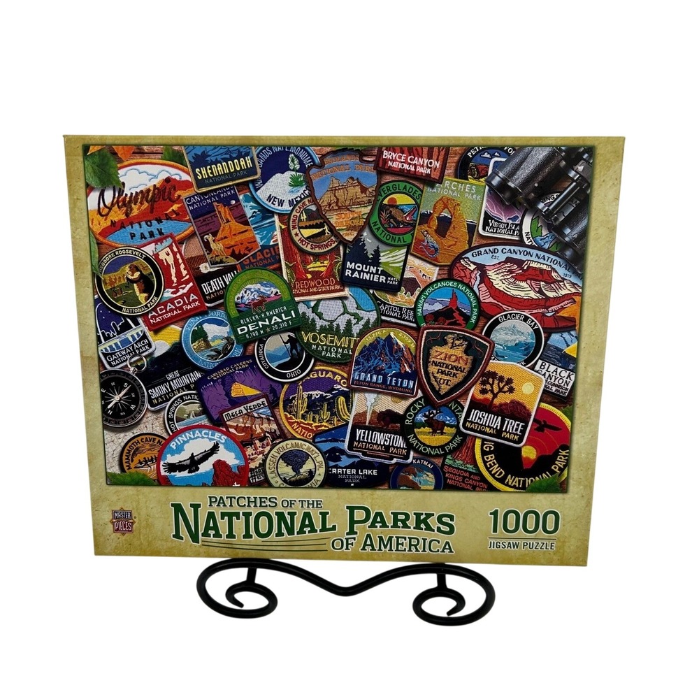 MasterPieces Patches of the National Parks of America 1000 Piece Puzzle  NEW